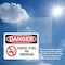Signmission Diesel Fuel No Smoking with Graphic Danger Sign, Plastic, 10in W x 7in L, 2PK OS-2PACK-DS-P-710-L-19325 - alternate 6